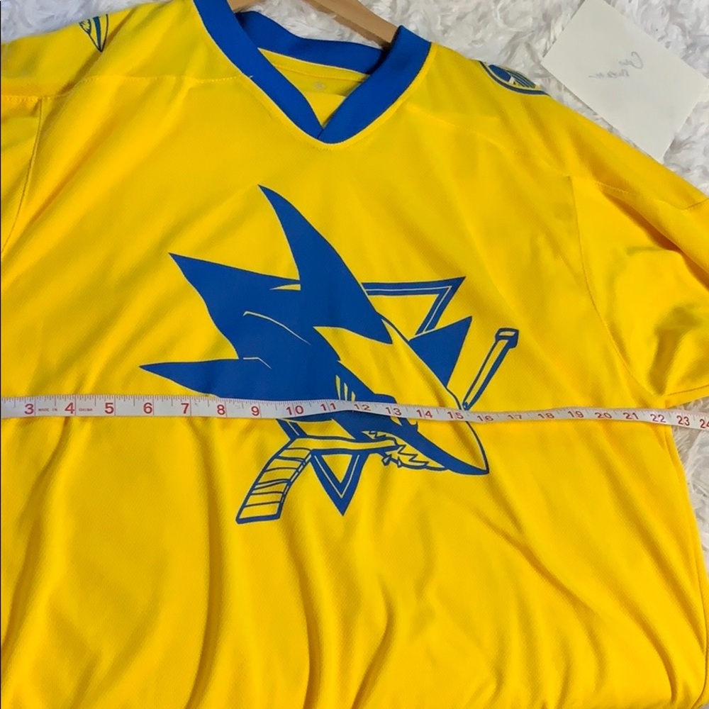 San Jose Sharks golden state warriors jersey M/XL - Picture 4 of 8